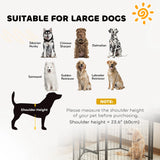 PawHut Six-Panel Dog Playpen with Door, for Large Dogs, Indoors, Outdoors, 100cm Tall, Black