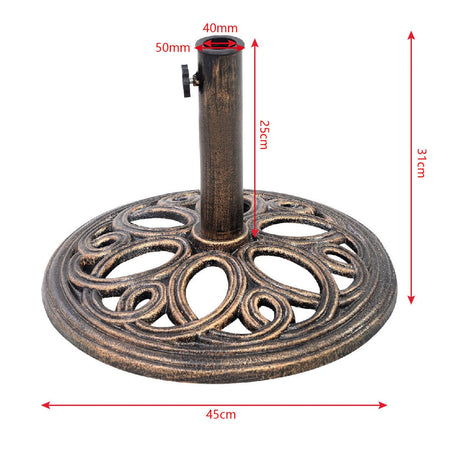 23-lbs 17 3/4 Inch Round Umbrella Base Stand