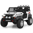 2-Seat Kids Ride on Truck with Parent Remote Control-White