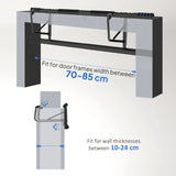 SPORTNOW Pull-Up Bar, No-Drilling Chin-Up Bar, Push-Up Stand with Resistance Bands, Padded Handles for Home Gym Exercise