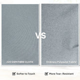 Outsunny Rattan Garden Chairs Set of 2, Outdoor Rattan Chairs with Cushions, Armrests and High Back, PE Wicker Garden Armchair with Steel Frame for Balcony, Porch, Light Grey