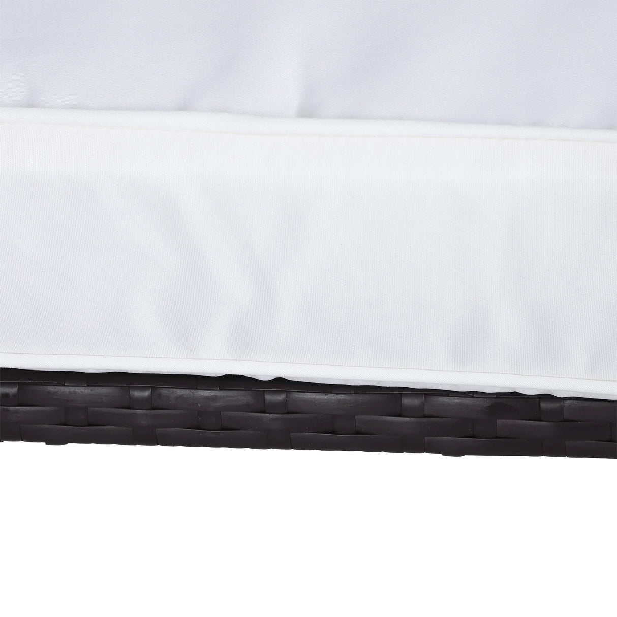 Outsunny Rattan Bistro Set, 3 Pieces Wicker Garden Furniture Set with Rocking Chairs and Round Glass Top Coffee Table, Small Balcony Furniture with Cushions for Outdoor, Porch, Brown