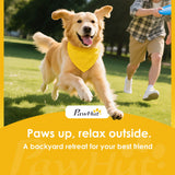 PawHut Dog Tunnel, 300 x 50 cm, Foldable Play Tunnel with 4 Pegs and Bag, Tear-Resistant Outdoor Dog Agility Equipment, Blue