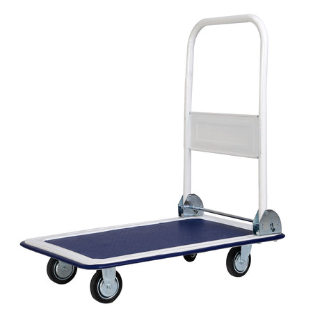 Folding Push Cart Dolly with 360 Degree Swivel Wheels for Garage/Kitchen