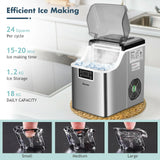Countertop Portable Ice Cube Maker 18KG / 24H