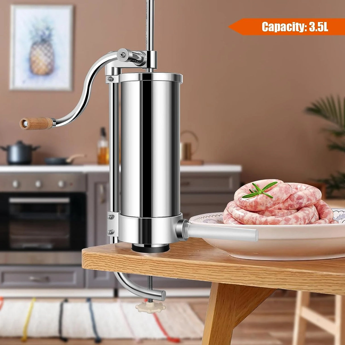 3L Meat Maker Filler Commercial Vertical Sausage Stuffer