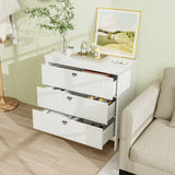 3-Modern Style Chest of Drawers Dresser Home Storage Cabinet-White