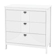 3-Modern Style Chest of Drawers Dresser Home Storage Cabinet-White