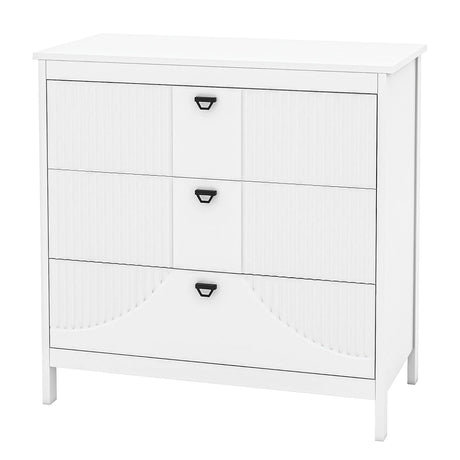 3-Modern Style Chest of Drawers Dresser Home Storage Cabinet-White