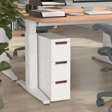 3/4/5/6-Drawer Rolling Organizer Unit Narrow Storage Cabinet with Built-In Wheels for Small Space-3-Drawer