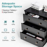 3 Chest of Drawers Nightstand for Bedroom