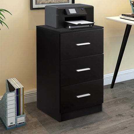 Set of 2x office cabinet with 3 drawers