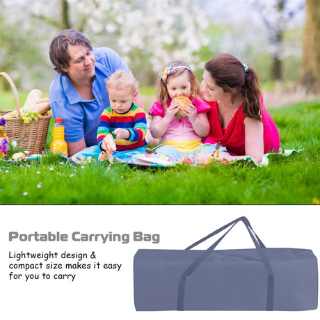 3 in 1 Portable Baby Playards Convertible Playpen with Bassinet-Grey
