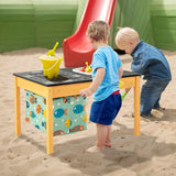 3-in-1 Kids Sand Water Activity Table with Foldable Storage Bin and Cloth Storage Bag
