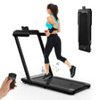 2.25 HP Foldable Treadmill 3 in 1 Walking Pad Under Desk Treadmill-Black