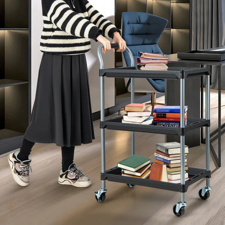 3 Layer Large Capacity Tool Cart Tool Organizer with PP Shelves