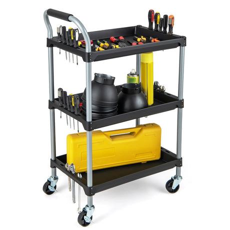 3 Layer Large Capacity Tool Cart Tool Organizer with PP Shelves