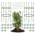 3-Pack Garden Trellis 40"/60" Tall Plant Support Stands with Clips and Ties-S