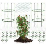 3-Pack Garden Trellis 40"/60" Tall Plant Support Stands with Clips and Ties-S