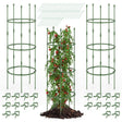 3-Pack Garden Trellis 40"/60" Tall Plant Support Stands with Clips and Ties-M