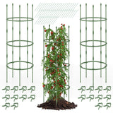 3-Pack Garden Trellis 40"/60" Tall Plant Support Stands with Clips and Ties-M