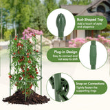 3-Pack Garden Trellis 40"/60" Tall Plant Support Stands with Clips and Ties-S