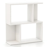 3-Tier Freestanding Bookshelf for Home Office-White