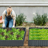 3-Tier Raised Garden Bed with Open ended Base for Vegetable Fruit Flower Herb-Black
