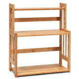 3 Tier Bamboo Spice Rack Storage Shelves for Kitchen Counter Storage