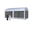 10 x 20 Feet Pop up Canopy Tent with Removable Sidewalls for Party-White