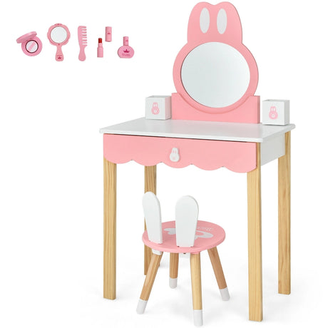 Makeup Vanity Dressing Table Set for Children