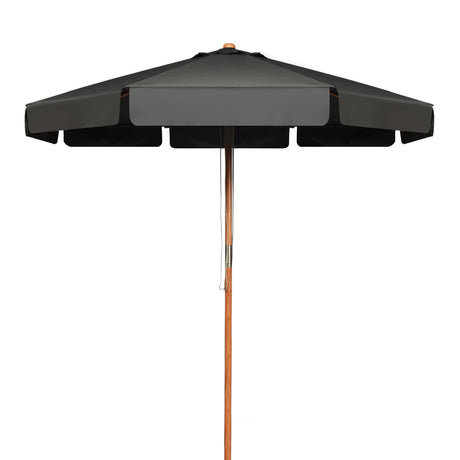 300 CM Patio Market Table Umbrella with Adjustable Height and Angle-Black