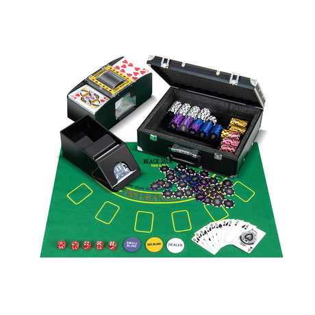 14 Gram Poker Chips 300 Pieces Casino Poker Chip Set-Black