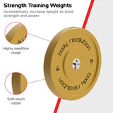 Body Revolution Olympic Bumper Plates Colour 15kg pair