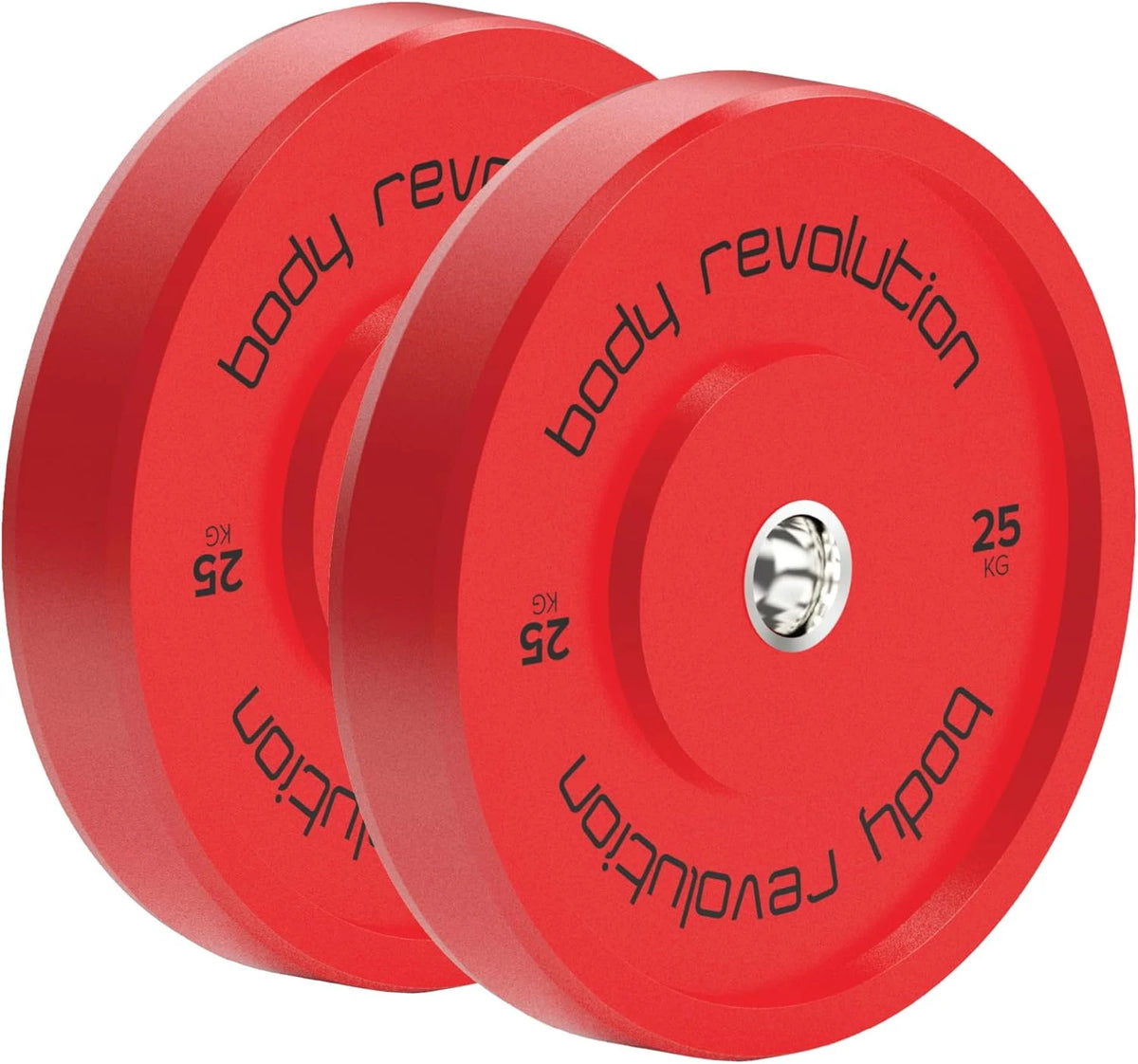 Body Revolution Olympic Bumper Plates Colour 25kg pair