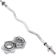 Body Revolution EZ 1" Barbell Bar 1.2m Spinlock Collar