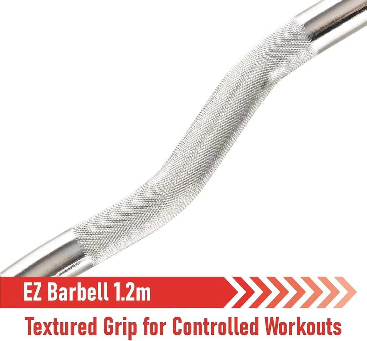 Body Revolution EZ 1" Barbell Bar 1.2m Spinlock Collar