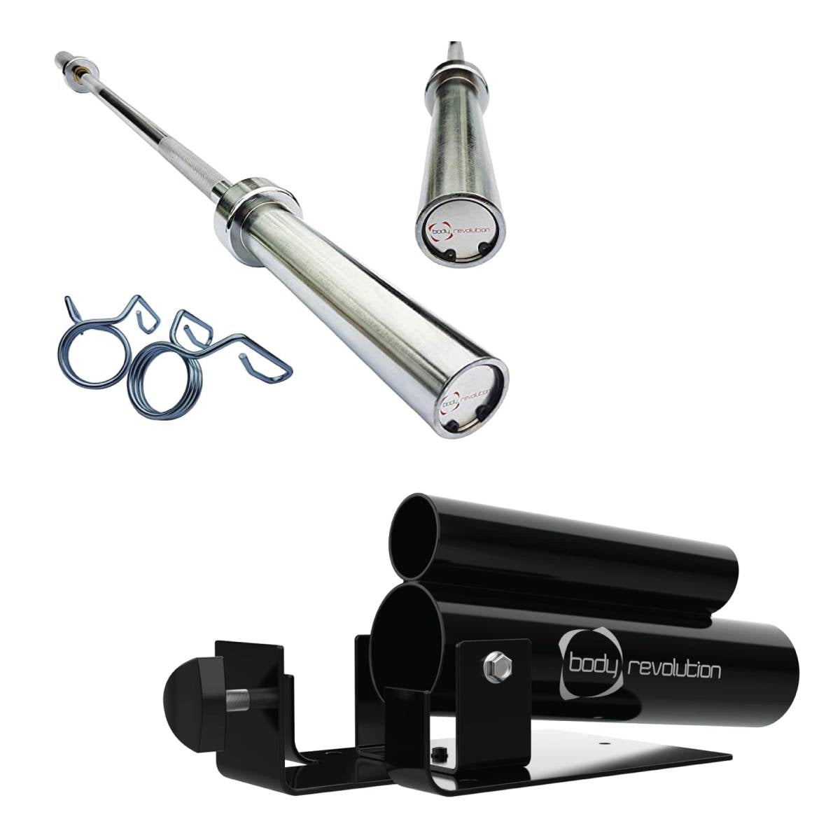 Body Revolution 7ft Barbell Bar & T-Bar Row Bundle