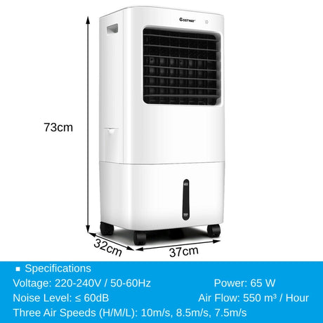 3 in 1 Evaporative Air Cooler/ Humidifier with Remote Control