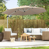 325 cm Outdoor Patio Umbrella with 360 Rotation-Beige