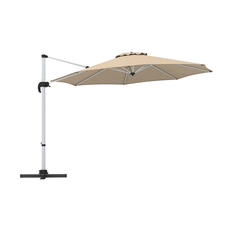 325 cm Outdoor Patio Umbrella with 360 Rotation-Beige