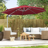 325 cm Outdoor Patio Umbrella with 360 Rotation-Red