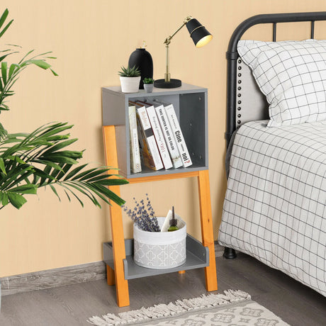 Nightstand End Table Side Table Freestanding Cabinet Utility Bookshelf