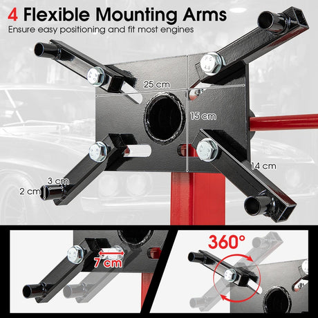 340 Kg/ 680 Kg Capacity Engine Stand with 360 Degree Rotating Head-340 Kg