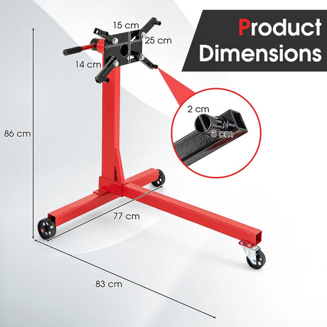 340 Kg/ 680 Kg Capacity Engine Stand with 360 Degree Rotating Head-340 Kg