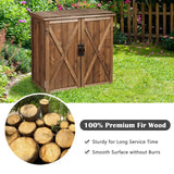 Garden Wooden Shed with Double Doors