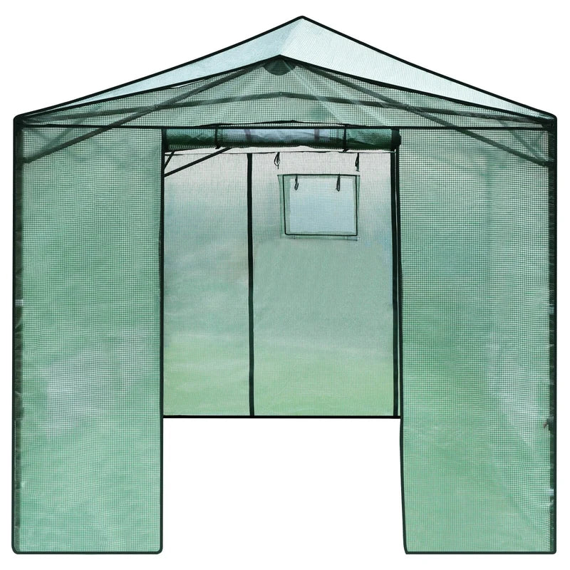 9 x 12 Feet Portable Folding Pop-up Greenhouse with Windows