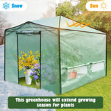 9 x 12 Feet Portable Folding Pop-up Greenhouse with Windows