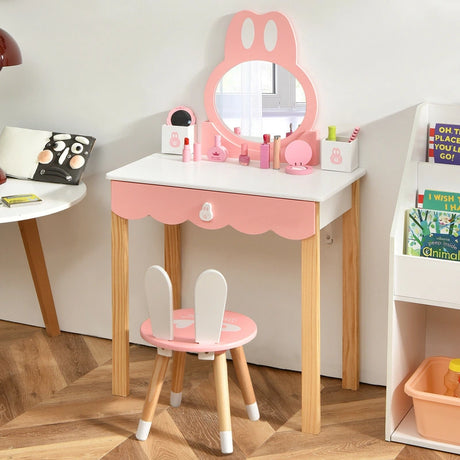 Makeup Vanity Dressing Table Set for Children