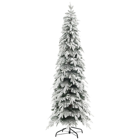 HOMCOM 7ft Snow-Covered Unlit Artificial Christmas Tree